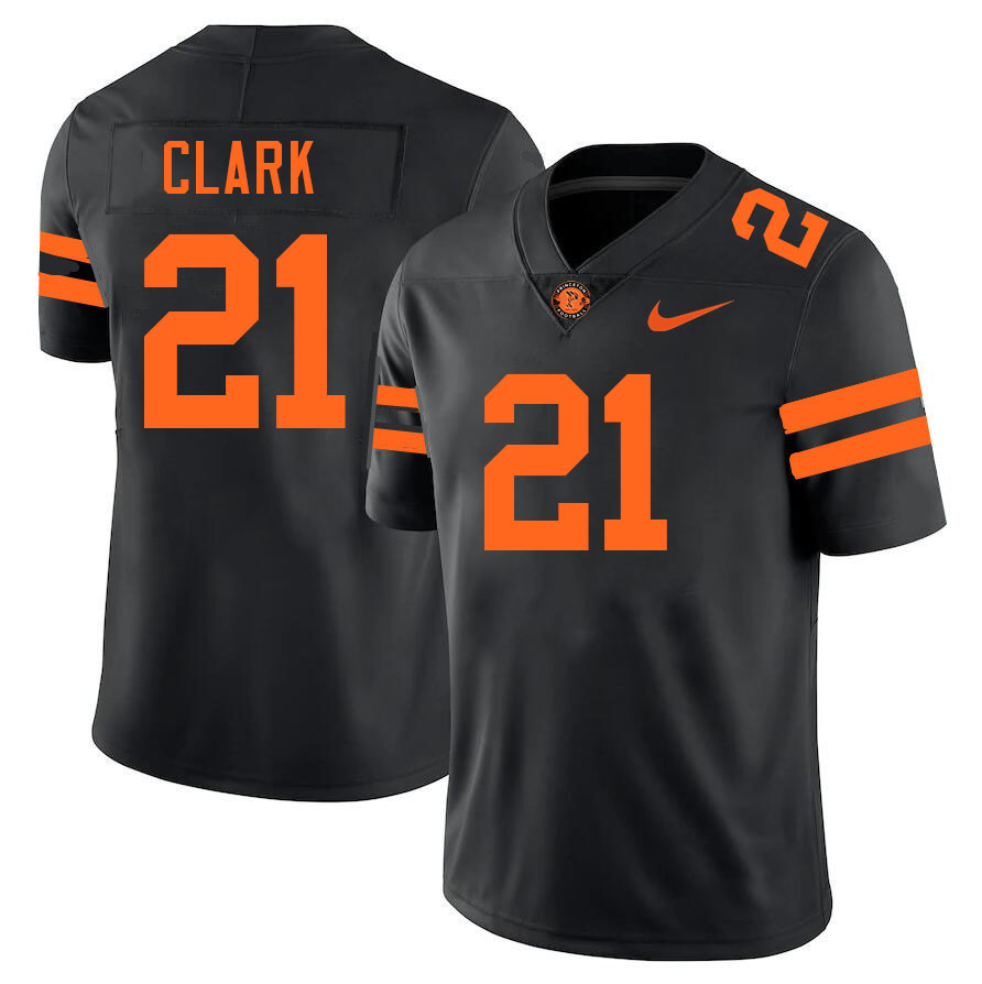 Princeton Tigers #21 Ethan Clark College Football Jerseys,Uniforms Stitched-Black